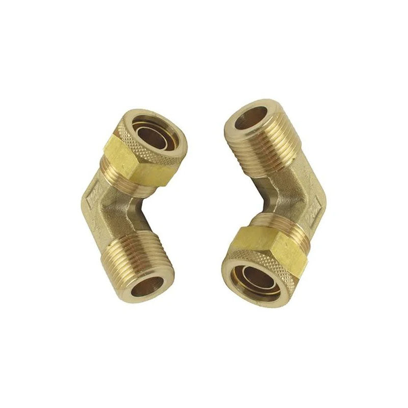 2 Pcs Elbow Assembly 203-60-31100 for Komatsu Excavator PC100-6 PC120-2 PC130-6 PC150-5 PC190LC-8 PC200-6S - KUDUPARTS