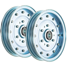 Poulie de renvoi plate 2 pièces 5102831 5021976 5600184 pour tondeuses Ferris 5900500 5900708 5900781 5900783 5900943 5900993 Snapper 400Z 500Z Simplicity