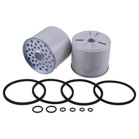 2Pcs Fuel Filter Element F003129 AT17387 for John Deere 400 350B 24 180 301 303 480 450 302 401 440 401B 300 570 544 401C 410 540 310 300B 380 350 - KUDUPARTS