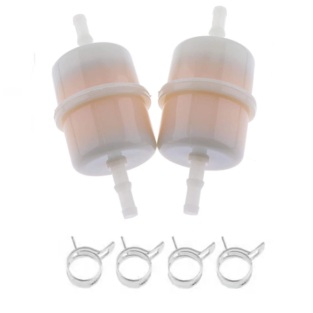 2Pcs Inline Fuel Filter UC16183 for John Deere 2400 2700 652R 661R W61R Z710A Z720A Z915B Z915E Z925A Z925M Z930M Z945M Z955M Z955R - KUDUPARTS