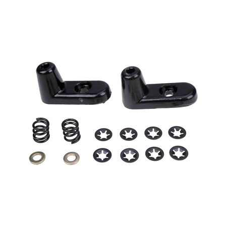 2 Pieces Aluminum Bracket Sun Visor Repair Kit 924-532 5JM151X9AB for 2003-2006 Jeep Wrangler - KUDUPARTS