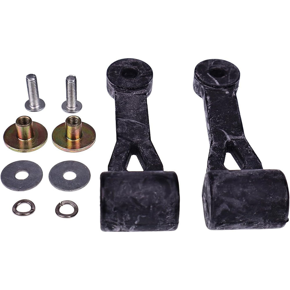 Lot de 2 loquets de sac avec quincaillerie 532109808 109808 pour Husqvarna, Poulan, Sears, Murray, Troy-Bilt, Airens, Cub-Cadet, MTD, Craftsman