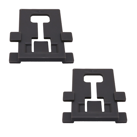 2 Pieces Dishwasher Rack Adjuster Positioner WPW10195840 W10195840 for Whirlpool Kenmore - KUDUPARTS