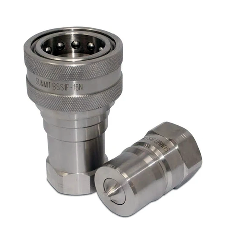2 Set 1" ISO 7241-1 A Hydraulic Hose Quick Disconnect Couplers 600-16-16S - KUDUPARTS