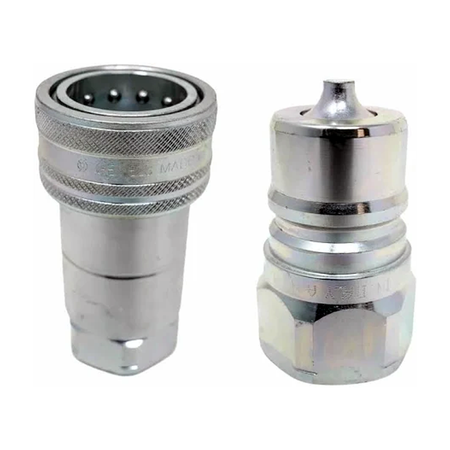 2 Set 1" ISO 7241-1 A Hydraulic Hose Quick Disconnect Couplers 600-16-16S - KUDUPARTS