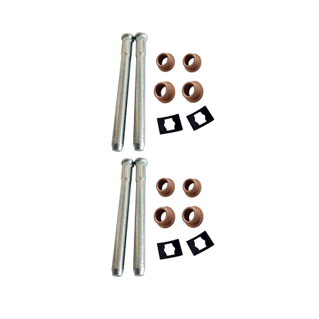 2 Set Door Hinge Pin and Bushing Kit 703-265 15653790 for Chevrolet Blazer S10 GMC Jimmy S-15 Sonoma Oldsmobile Bravada - KUDUPARTS
