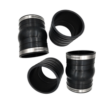 2 Set Exhaust Hose Bellow 3852696 3863450 for OMC Volvo Penta 4.3 5.0 5.7 Upper Lower Rubber Coupler