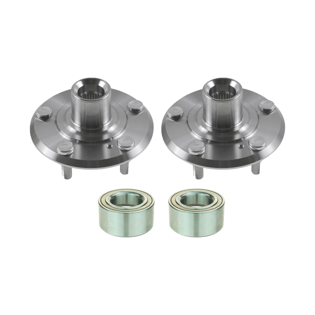 2 Sets Front Wheel Hub Bearing Kit LS-WHB014 for Honda CR-V Prelude - KUDUPARTS