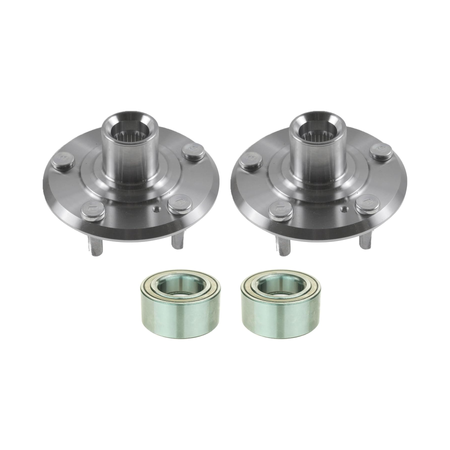 2 Sets Front Wheel Hub Bearing Kit LS-WHB014 for Honda CR-V Prelude - KUDUPARTS