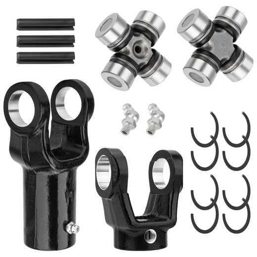 2 Side Front Prop Shaft Yoke & U-Joint 3235502 3260133 2203704 for Polaris ATV UTV Ranger 700 - KUDUPARTS