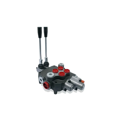 Distributeur hydraulique directionnel monobloc à 2 tiroirs avec détente à flotteur unique, 21 GPM, P80G-