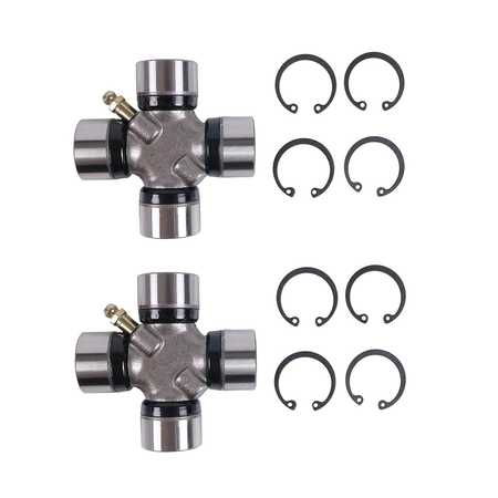 2 Universal Joints 865496A01 865493A01 18-6406 for Mercury Mercruiser Sterndrive Alpha I Gen II Bravo Vazer - KUDUPARTS