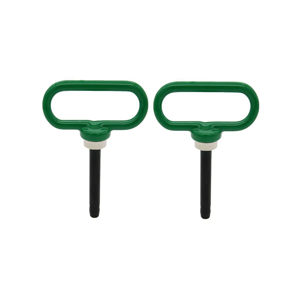 Lot de 2 goupilles d'attelage magnétiques LP63768 pour tondeuses John Deere ZTark Z525E et tracteurs de pelouse
