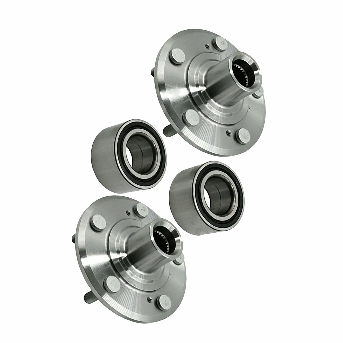 2 Sets Front Wheel Hub Bearing Kit LS-WHB014 for Honda CR-V Prelude - KUDUPARTS