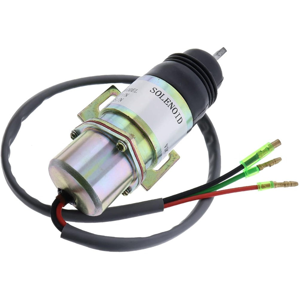 12V Stop Solenoid Valve 4314269 4281719 for Hitachi Excavator EX12 EX15 EX20UR-2 EX22 EX25 EX30 EX30UR-2 EX35 EX40UR-2 EX45 - KUDUPARTS