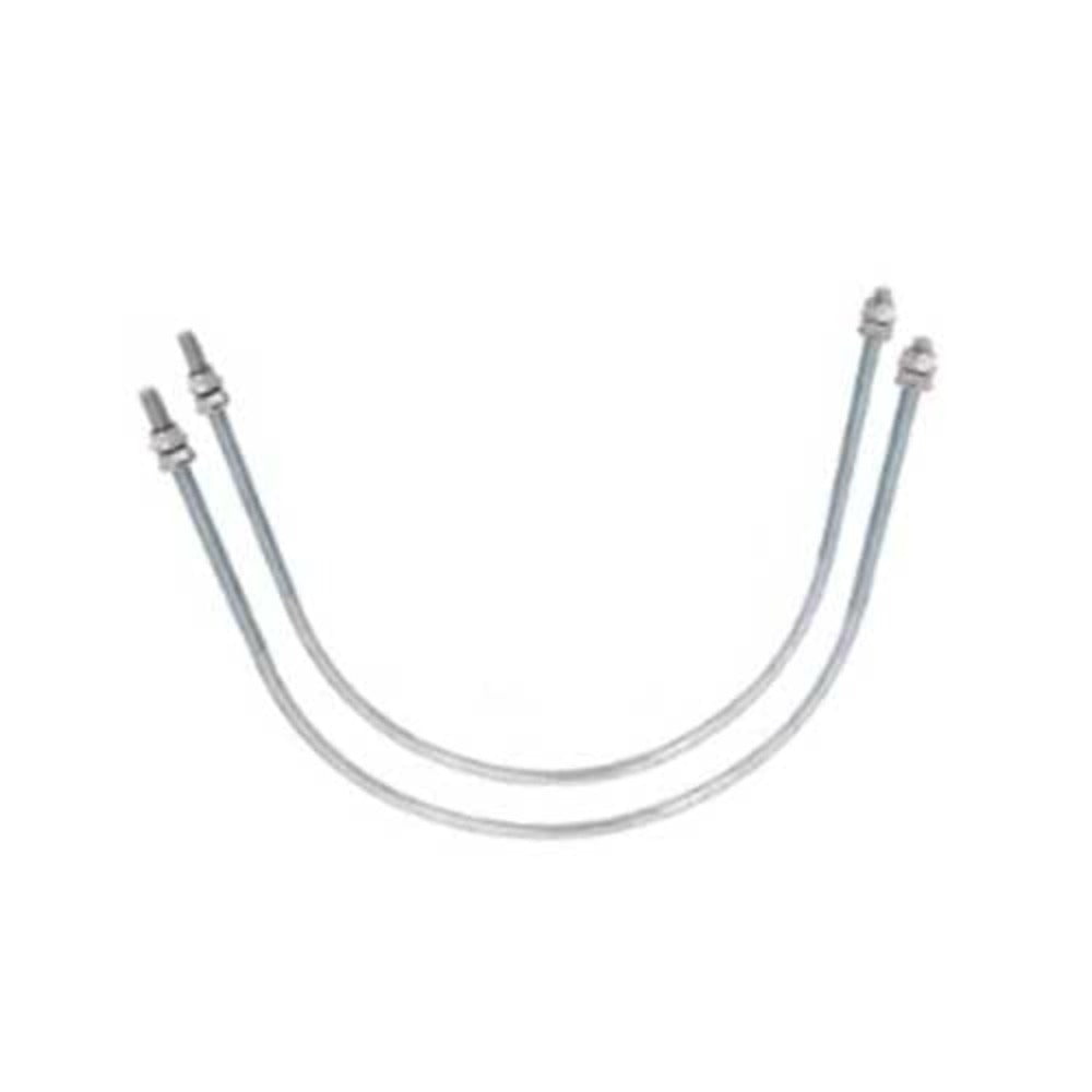 2 Pcs Muffler U Bolt 4252533 for Hitachi EX100-2 EX100-3 EX100-5 EX60-2 EX60-5 EX120-2 EX120-3 EX200-2 EX200-3 - KUDUPARTS