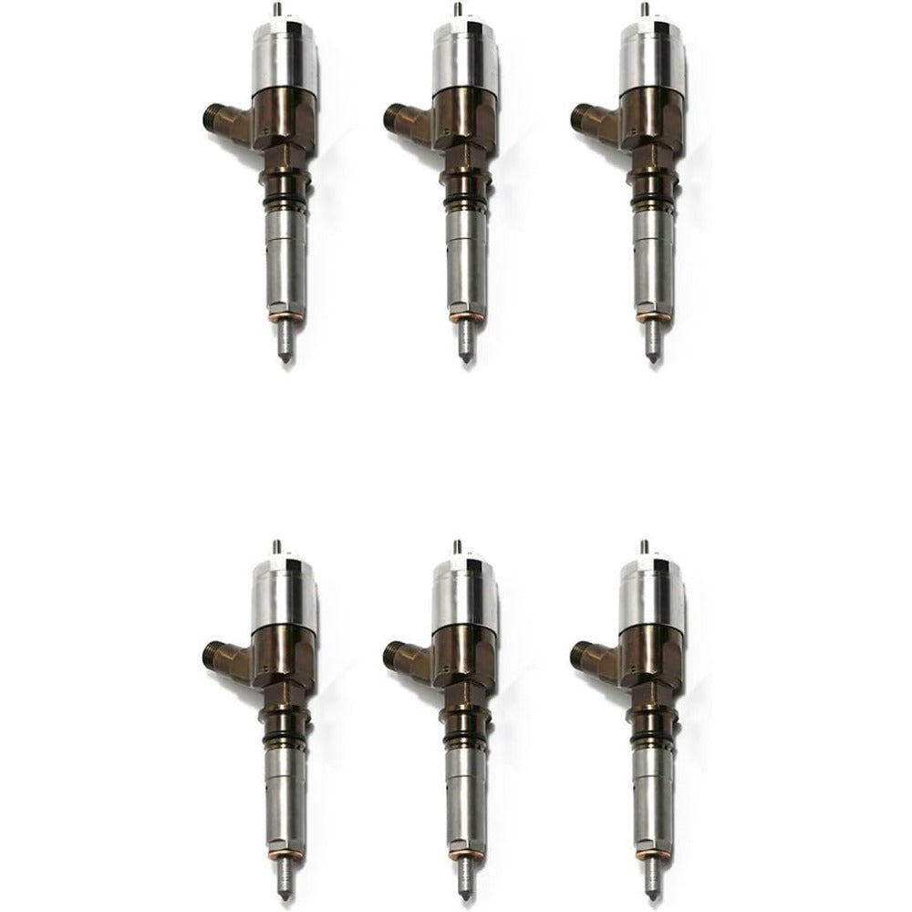 6 Pcs Fuel Injector 310-9067 for Caterpillar CAT Engine C6.6 Excavator E320D - KUDUPARTS