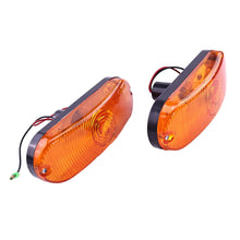 2 luces intermitentes ámbar D135384, conjunto de luz de emergencia para carcasa 580K, 580L, 580M, 580N, 585G, 586H, 586G. Envío a EE. UU.