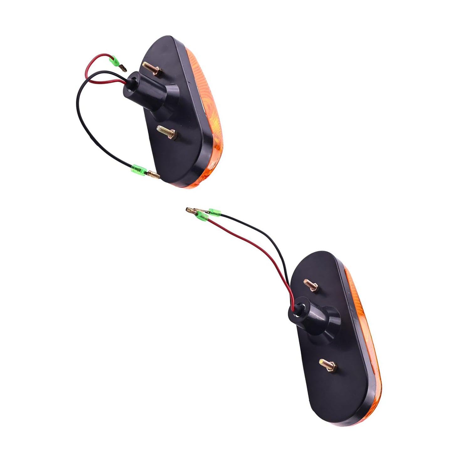 2 luces intermitentes ámbar D135384, conjunto de luz de emergencia para carcasa 580K, 580L, 580M, 580N, 585G, 586H, 586G. Envío a EE. UU.