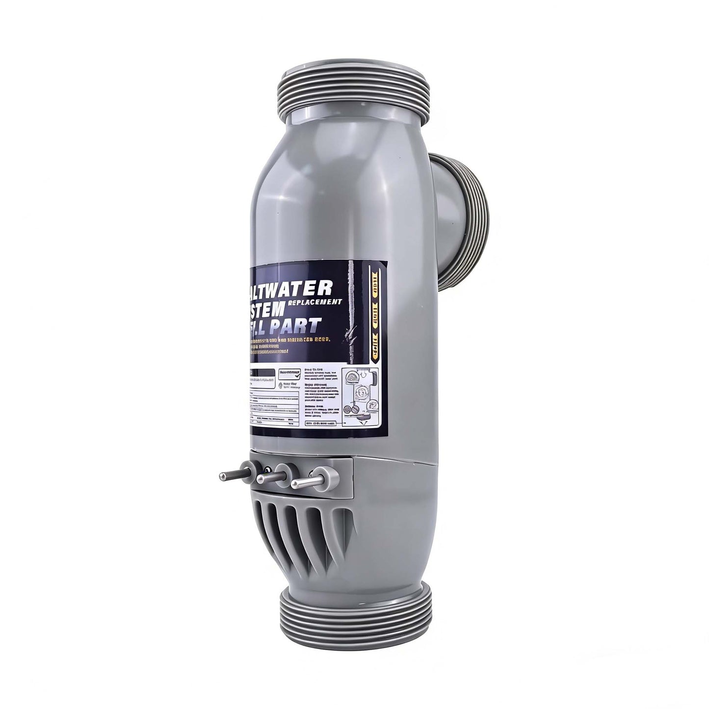 3-Port Salt Cell R0452400 PLC1400 for Zodiac Jandy AquaPure PureLink Electronic Salt Water Chlorinator Water Purification System - KUDUPARTS