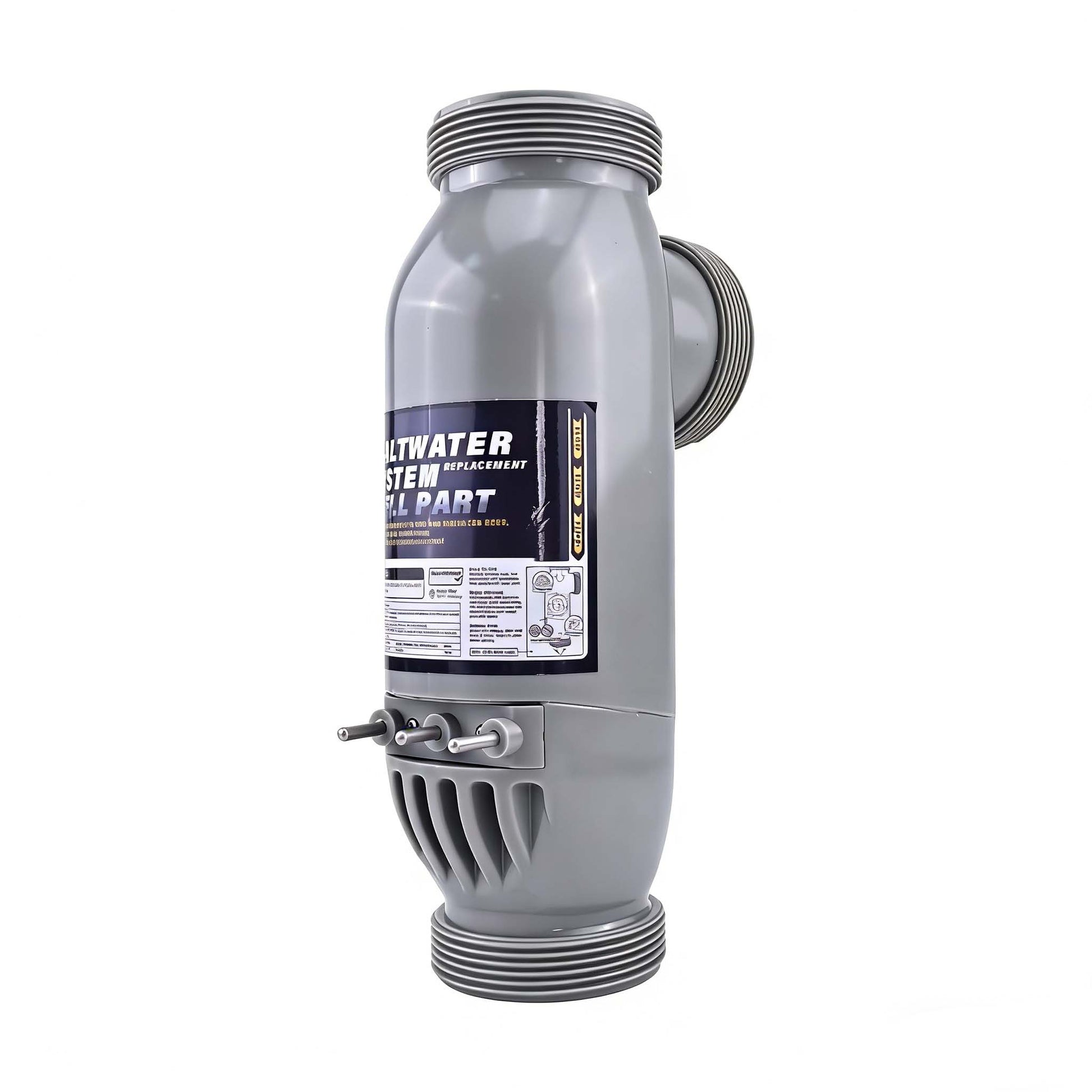 3-Port Salt Cell R0452400 PLC1400 for Zodiac Jandy AquaPure PureLink Electronic Salt Water Chlorinator Water Purification System - KUDUPARTS
