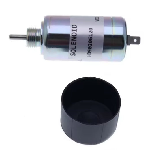 Shut Off Solenoid 153-6409 for Caterpillar CAT Engine 3003 3014 3024 C0.5 Excavator 301.5 304.5 301.6 - KUDUPARTS