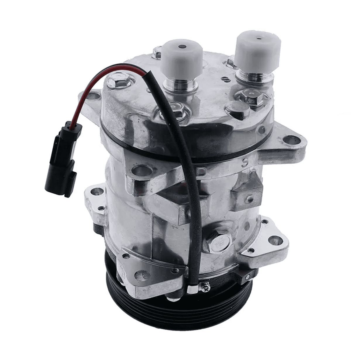 A/C Compressor 7363374 for Bobcat S550 S570 S590 S595 S630 S650 T550 T590 T595 T630 T650 E32 E35 E42 E45 E50 E55 E85 - KUDUPARTS