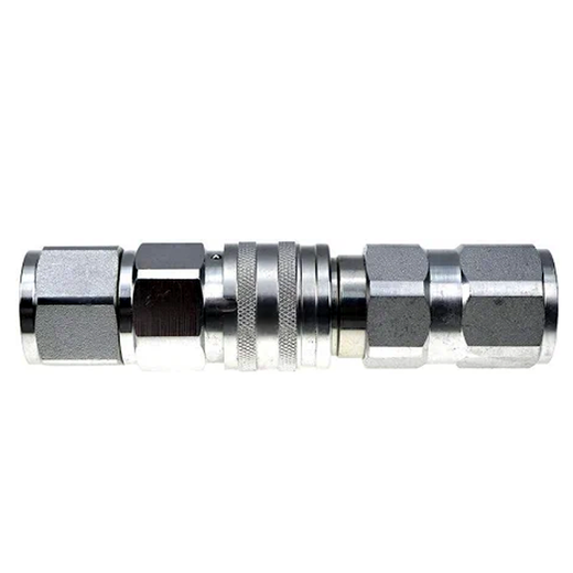 3/4" SAE - 5/8" Body Flat Face High Flow Hydraulic Quick Disconnect Coupler For Bobcat Kubota CASE JCB Thomas Gehl Volvo ASV Skid Steers - KUDUPARTS