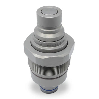 3/4" SAE Thread 1/2" body Flat Face Quick Connect Coupler Set for Bobcat Skid Steer Caterpillar John Deere CASE Volvo Gehl Kubota