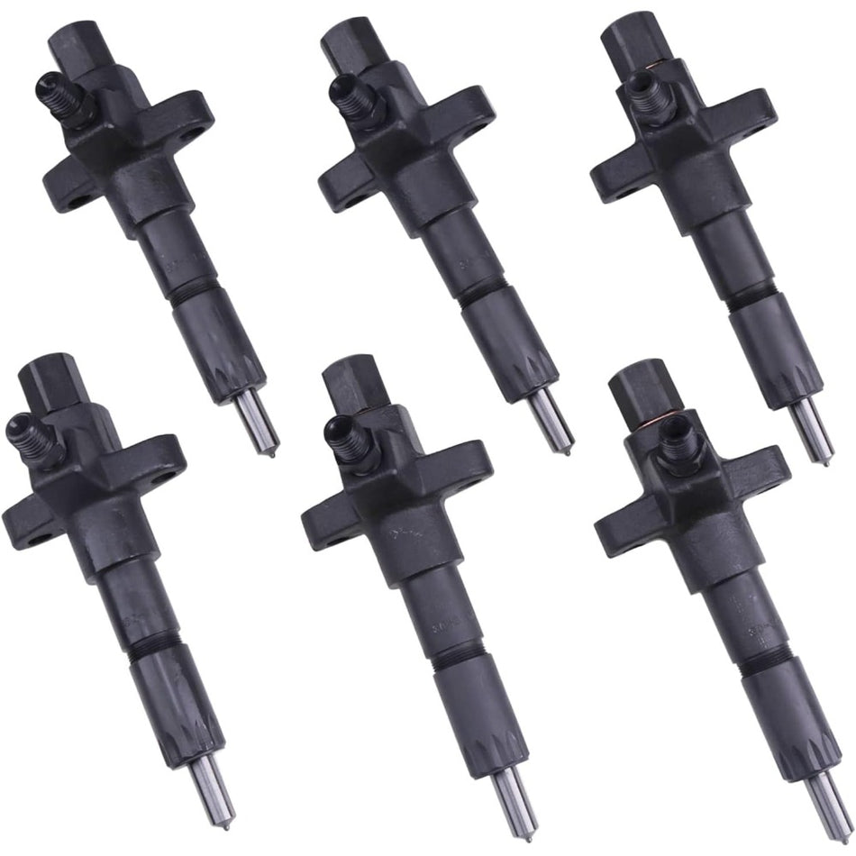 6 PCS Fuel Injector 1-15300250-2 for Isuzu Engine 6BD1 6BG1 Hitachi Excavator EX200-2 EX200-3 - KUDUPARTS