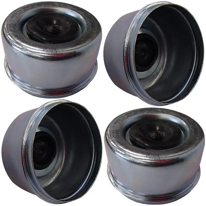 OD 2.72" 4 Pcs Grease Cap With Rubber Plug 21-43-1 for Trailer Axles E-Z Lube Spindle