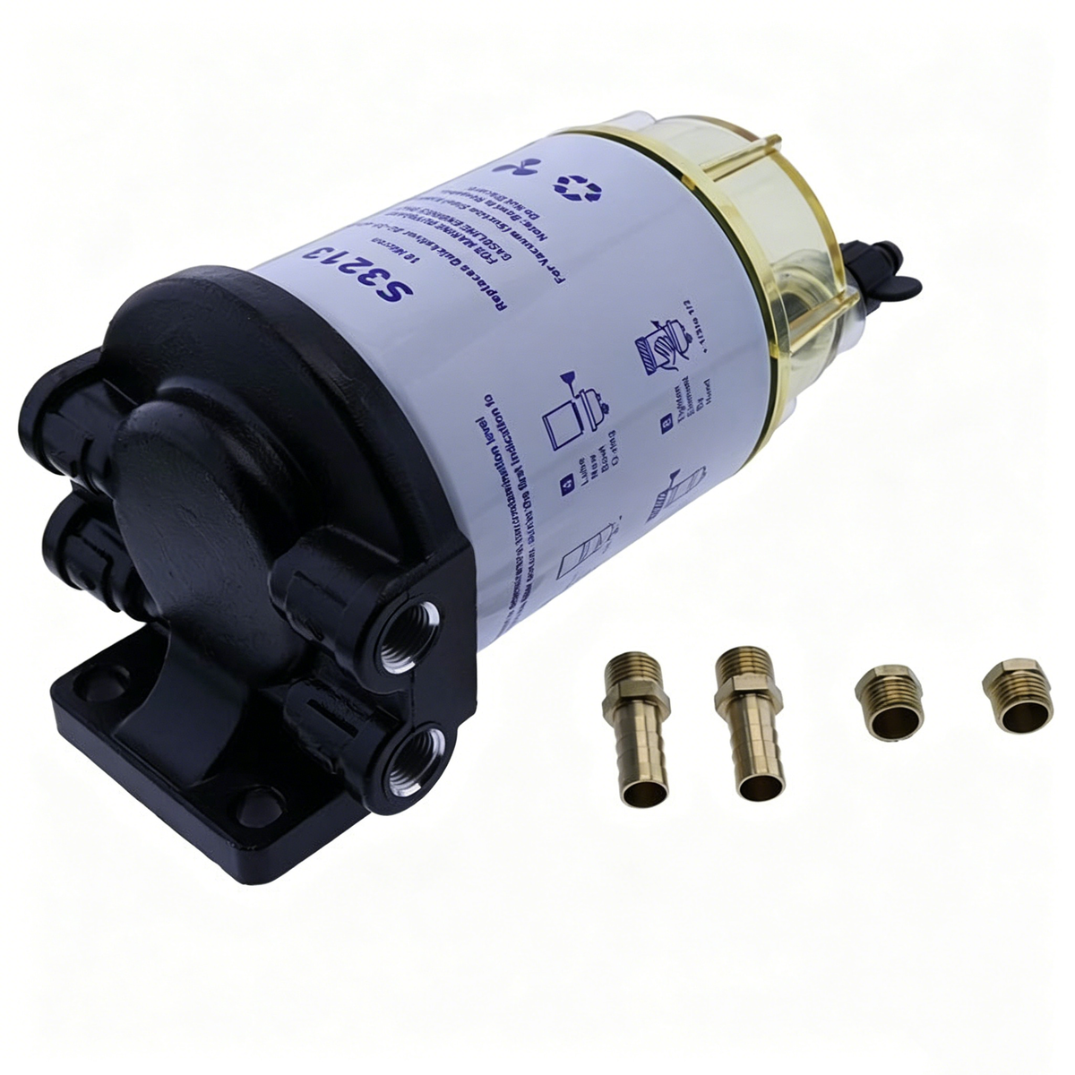 3/8" NPT Fuel Filter Water Separator S3213 35-60494-1 for Marine Outboard Motor