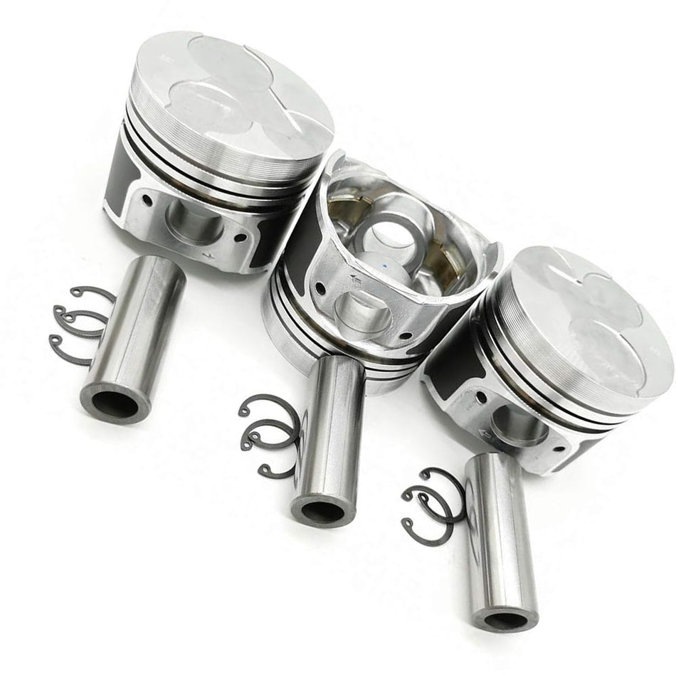 3KR1 Piston 1 set Contains Piston Pin Piston Snap For Hitachi Excavator EX22 EX25 Isuzu Engine Ship to US