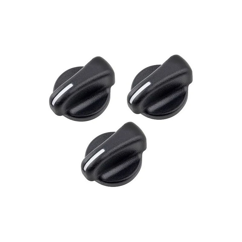 3 Pcs A/C Heater Control Knob 5011218AC for Jeep Wrangler Dodge Ram Van 1500 2500 3500 - KUDUPARTS