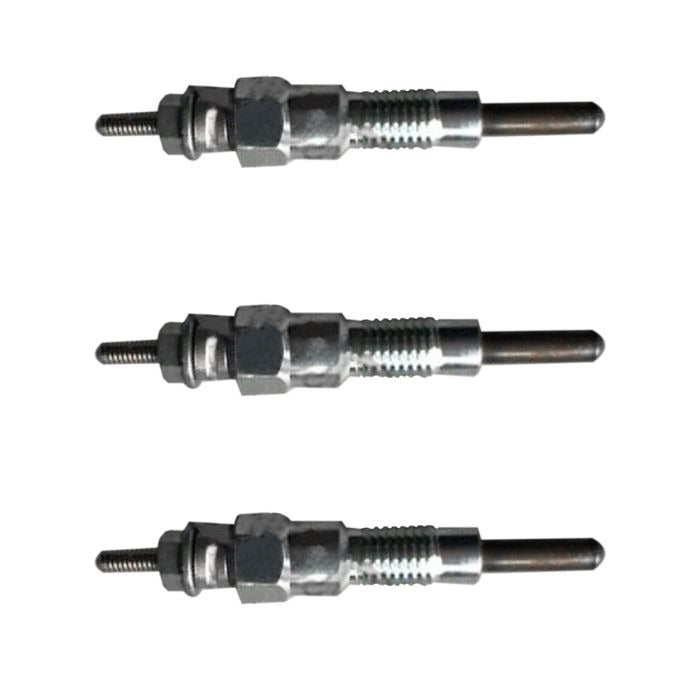 3 bujías incandescentes para inyector de combustible 6599047 para motor Kubota D750 Bobcat, minicargadora 220, 543, 553, 443, 453 y excavadora 320.