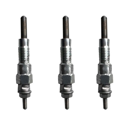 3 bujías incandescentes para inyector de combustible 6599047 para motor Kubota D750 Bobcat, minicargadora 220, 543, 553, 443, 453 y excavadora 320.