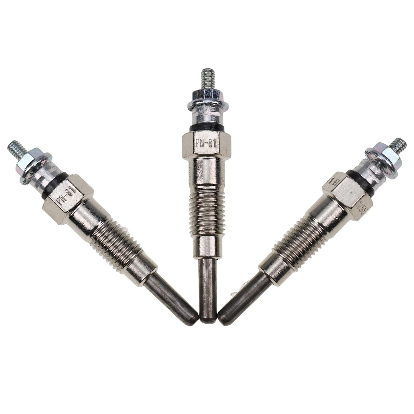 3 bujías incandescentes KB-15694-65510 y KB-15694-65512 para motor Kubota D600 y D640 de tractor cortacésped Cub Cadet 1772 y 1782