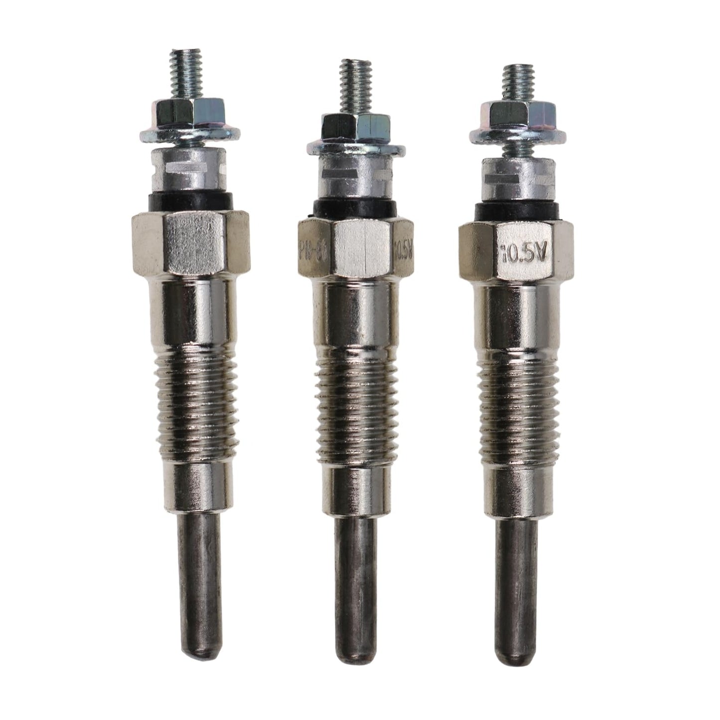 3 bujías incandescentes KB-15694-65510 y KB-15694-65512 para motor Kubota D600 y D640 de tractor cortacésped Cub Cadet 1772 y 1782