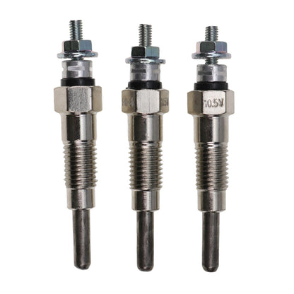 3 bujías incandescentes KB-15694-65510 y KB-15694-65512 para motor Kubota D600 y D640 de tractor cortacésped Cub Cadet 1772 y 1782