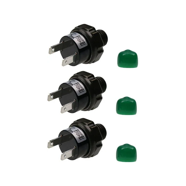 3 Pieces 12V 170-200 PSI Air Pressure Switch Valve VXA7200 for Horn Compressor Tank - KUDUPARTS