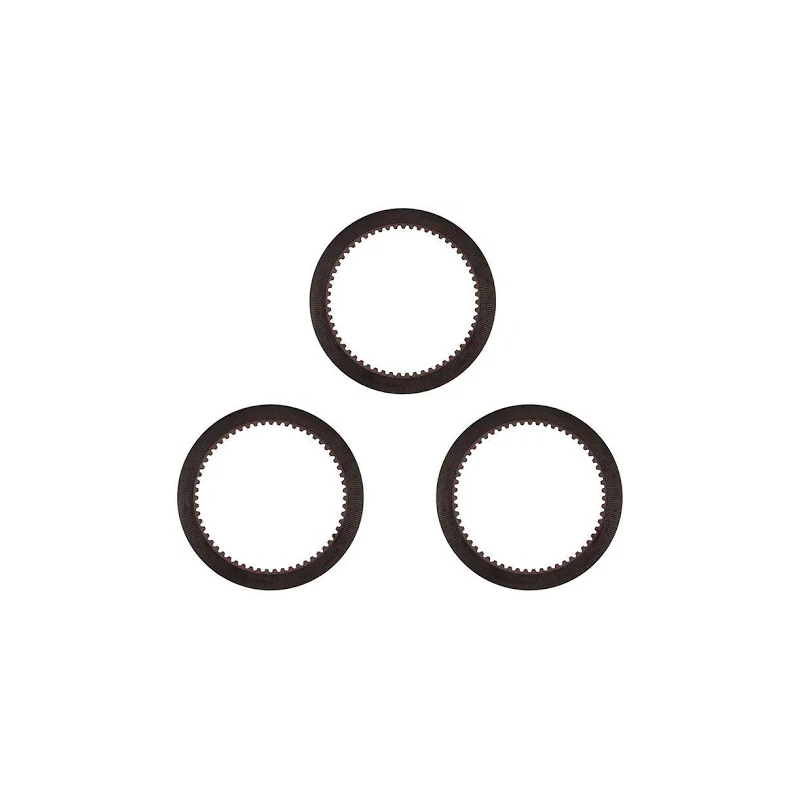 3 discos de embrague de 59 dientes D50040 para tractores CASE 350B, cargadores 480C, 580C, 580SE y carretillas elevadoras 584C, 585C y 586D