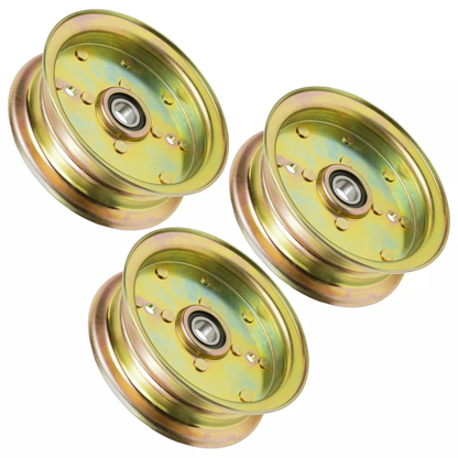 Polea tensora de cubierta de 3 piezas 539132728 539112196 para Husqvarna LT1597 MZ61 RZ4623 Z246 EZ4822 EZ6124 Jonsered GT52F Z46R