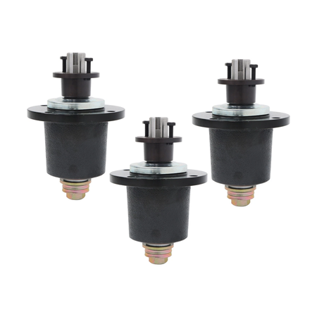 3 Pieces Deck Spindle 71460115 for Wright 48" 52" 61" Mower - KUDUPARTS
