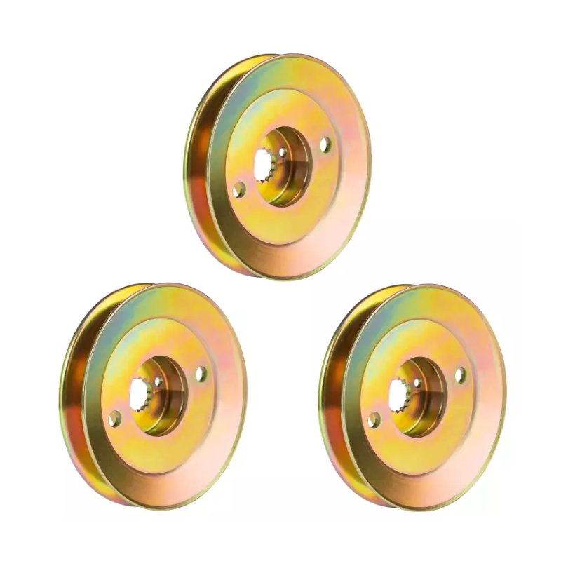 Poulie de broche de plateau 3 pièces M163464 M154394 pour moteur Briggs &amp; Stratton 40H777 445577 44L777 44Q977 tondeuse John Deere Z425 Z435 Z445
