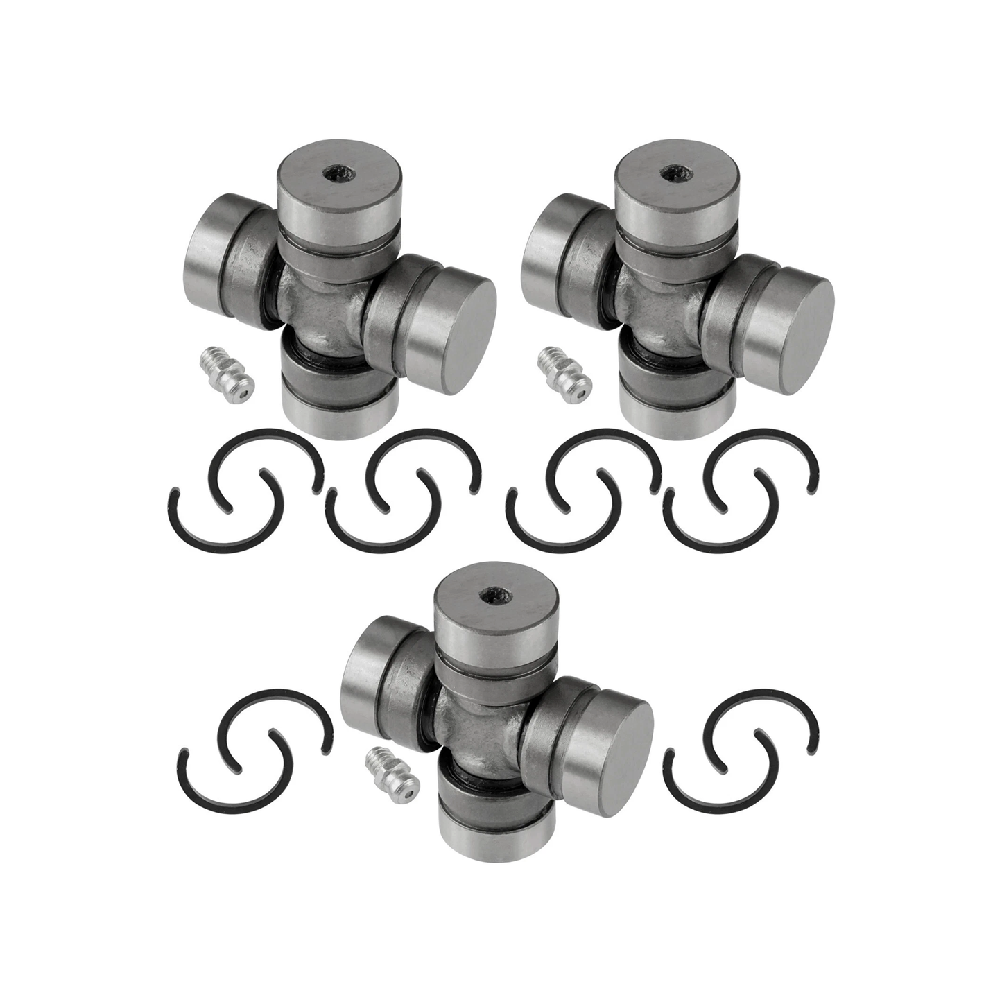 3 Pieces Front Drive Propeller Shaft U-Joint 49050-1075 for Kawasaki UTV KAF950 Mule KAF400 Mule