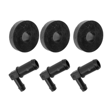 Kit de 3 pièces pour réservoir de carburant (tige et bague) 532139277 532003645 pour Husqvarna Craftsman AYP Poulan Pro Roper et Weed Eater