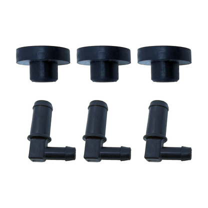 3 Pieces Fuel Tank Stem & Bushing Kit 532139277 532003645 for Husqvarna Craftsman AYP Poulan Pro Roper and Weed Eater