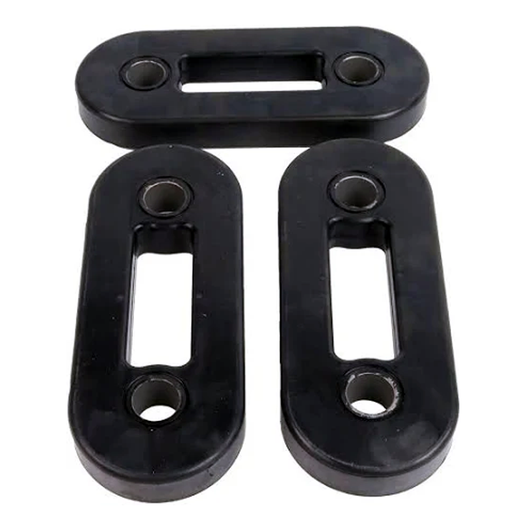 3 Pieces Rubber Shock Blocks 27351 for Western Fisher Mower Suburbanite Homesteader Plow - KUDUPARTS