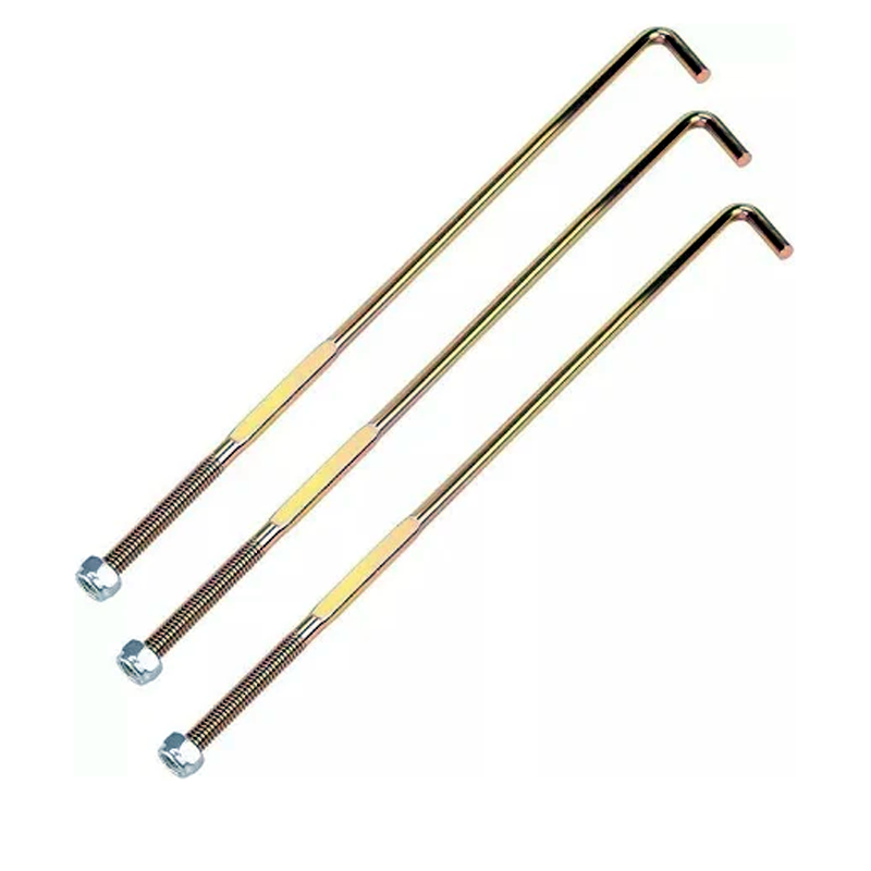 3 Piexes Battery Hold Down Rod J-Bolt Nut 11098G6 00571G2 602896 for EZGO Golf Cart RXV Electric 2008-up - KUDUPARTS
