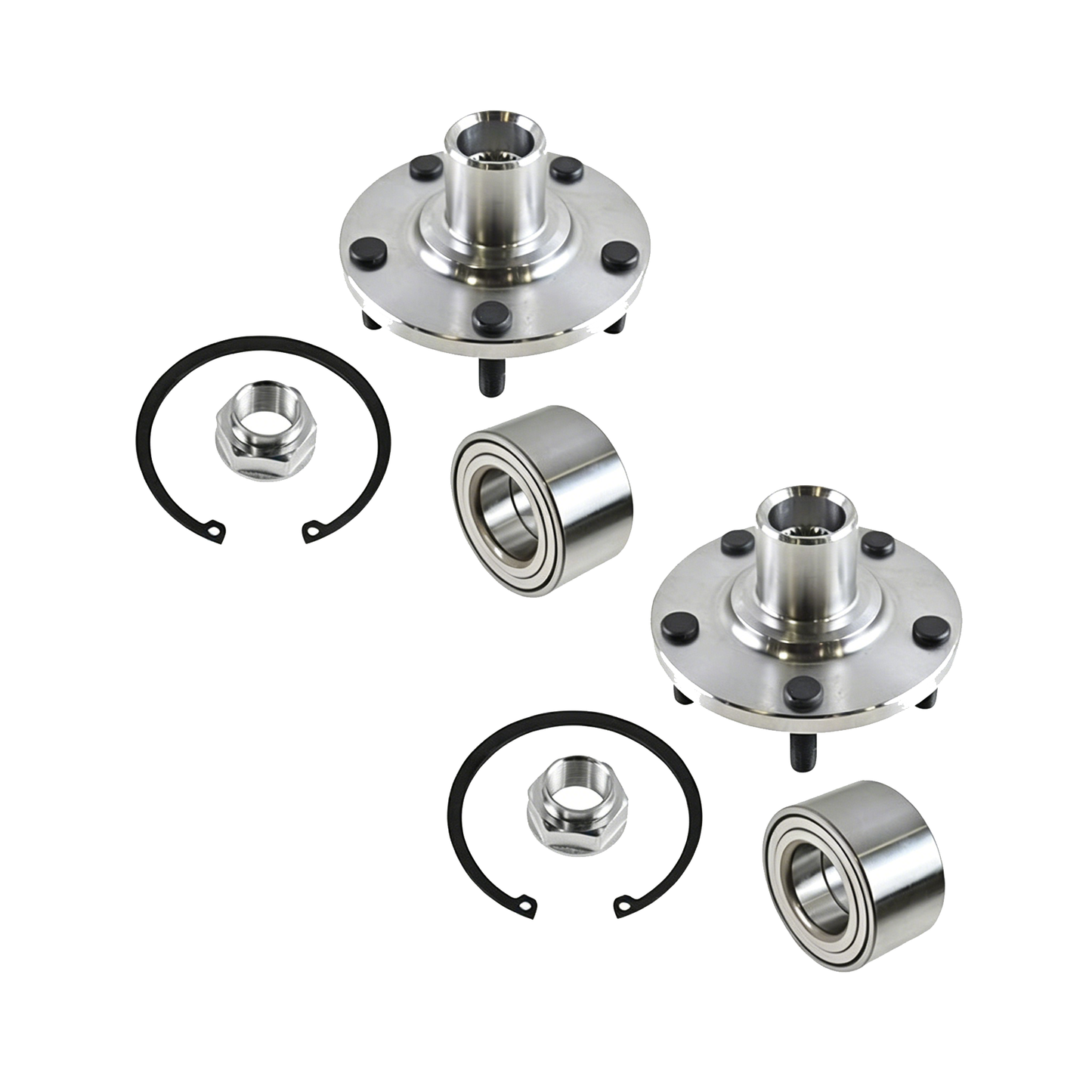 2 Sets Front Wheel Hub and Bearing Kit D44600SJKJ00 for Honda CR-V 2012-2016 - KUDUPARTS